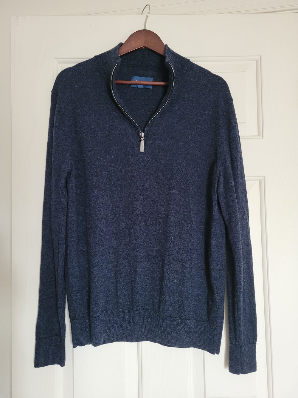 Men's Half-Zip Sweater in Navy